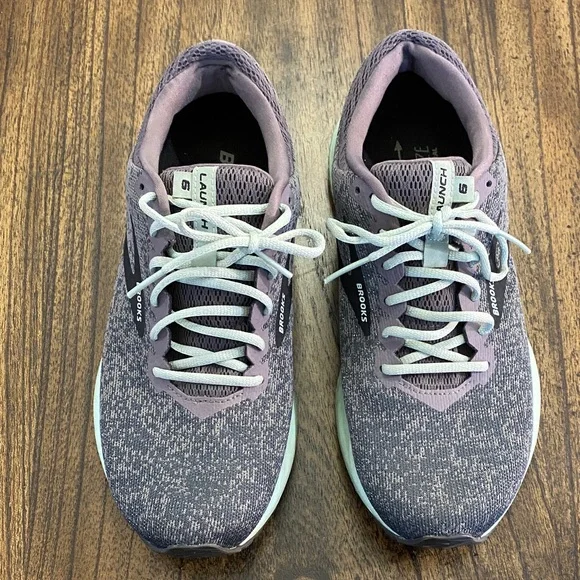 Brooks Women's Launch 6 Sparkle Green Running Shoes Sz 9.5 - Picture 2 of 7
